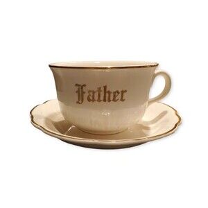 Vintage " Father " Cup & Saucer